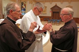 Brother Julian, Brother Lukas and Brother Edwin (from left to right).